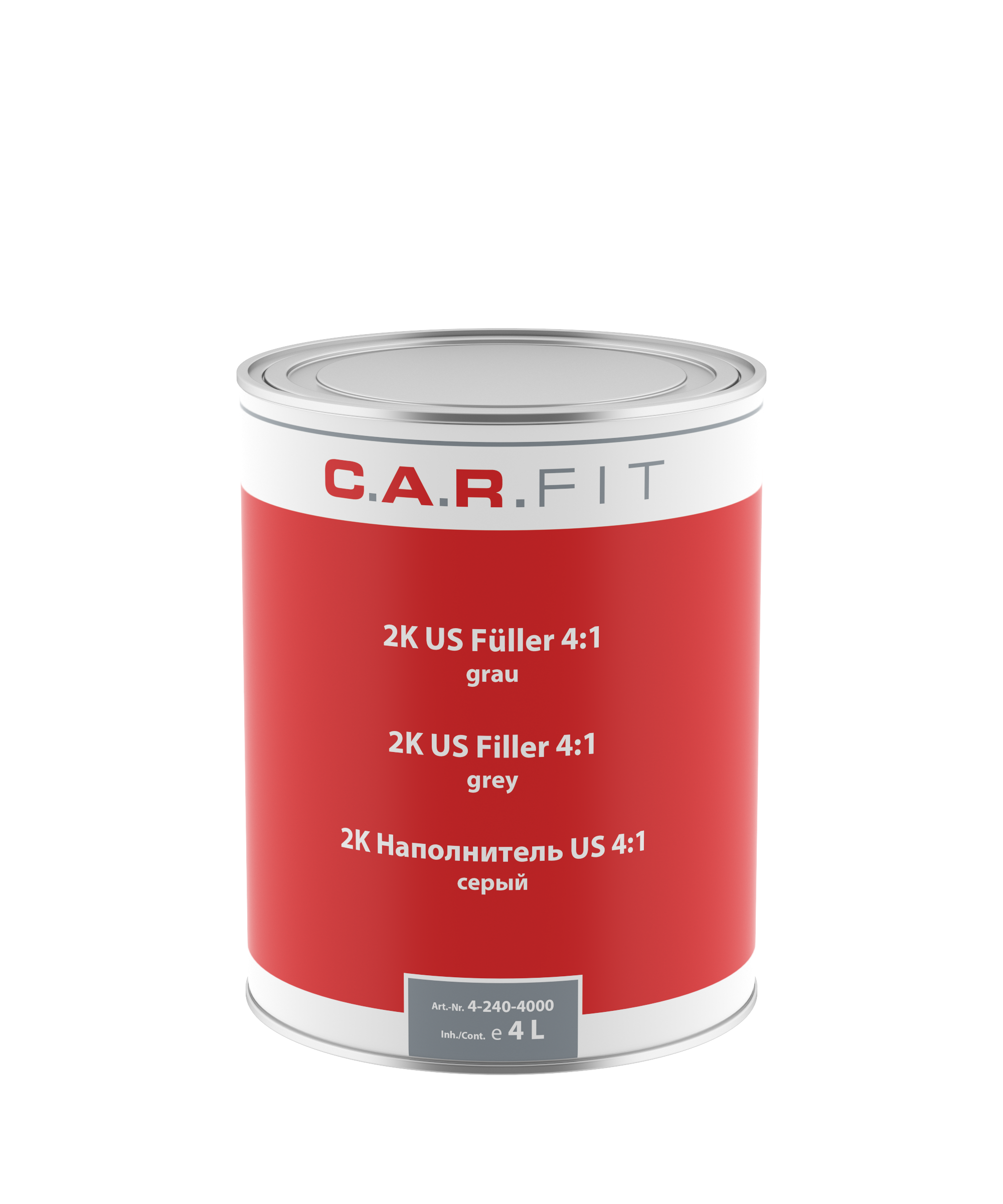 Filler US, 2K, gri, 4L, C.A.R. FIT